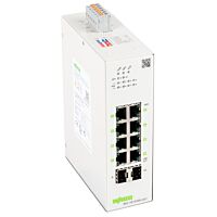 WAGO Switch 852-1813/000-001 jednoduchý konfigurovatelný 8 portů 1000Base-T 2 sloty 1000Base-SX/LX