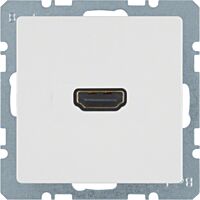 Zásuvka, HDMI, Berker Q.x, bílá, sametov