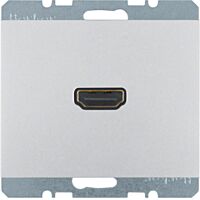 Zásuvka, HDMI, Berker K.5, Alu, lak.