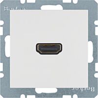 Zásuvka, HDMI, Berker S.1/B.x, bílá, les