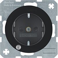 Zásuvka, SCHUKO s LED kontrolkou, 16 A,