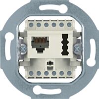 Zásuvk datová RJ45 + telefonní 6 F+N, mo