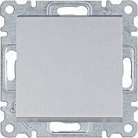 HAGER Spínač LUMINA WL0022 řazení 6 10A 250V střídavý IP20 stříbrná mat
