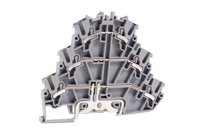 Svorka PYK 2,5-2 FT push-in patrová šedá