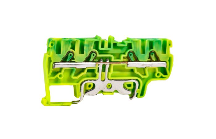 Svorka PE PYK 4 CT/2+2 push in zelenožl.