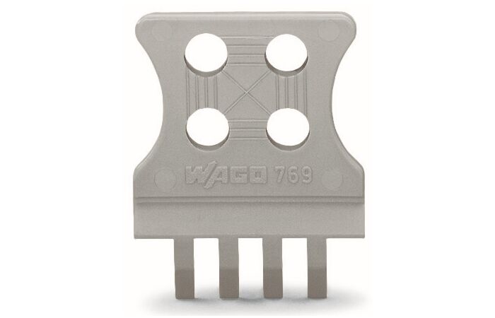 WAGO Podložka 769-413  pro odlehčení tahu pro pružinové svorkovnice a konektory s pájecími piny jednodílná, šedá