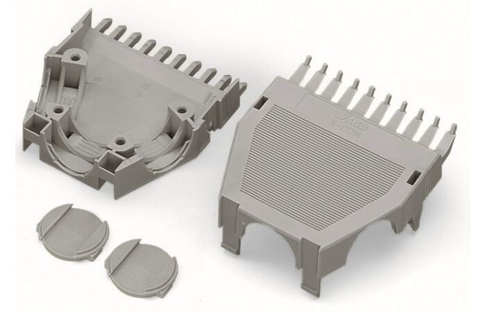 WAGO Pouzdra 769-1613 s odlehčením tahu pro pružinové svorkovnice a konektory s pájecími piny  šedá