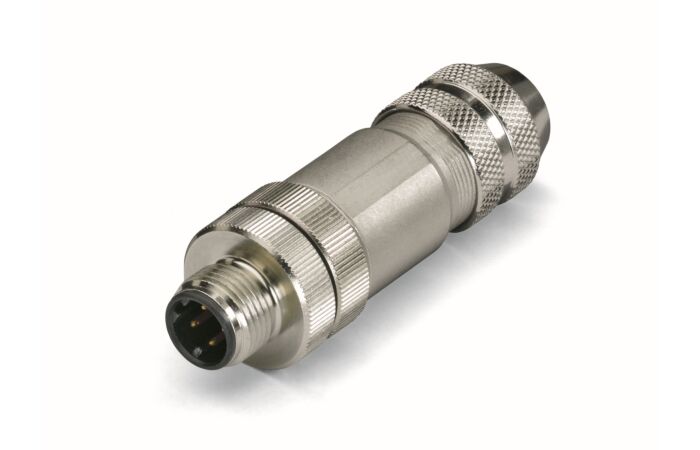 WAGO Konektor 756-9501/060-000 4 pól stíněné axiální zástrčka M12 pružina IP67