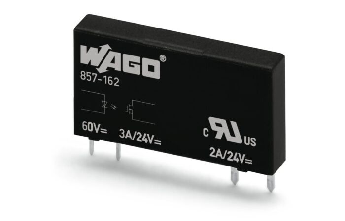 WAGO Relé 857-162 Elementární polovodičové, vstupní jmenovité napětí DC 60 V Rozsah výstupního napětí DC 0–24 V