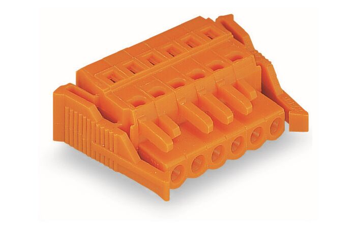 WAGO Konektor 231-304/037-000 1vodičový pružinový CAGE CLAMP® 2,5 mm², oranžová
