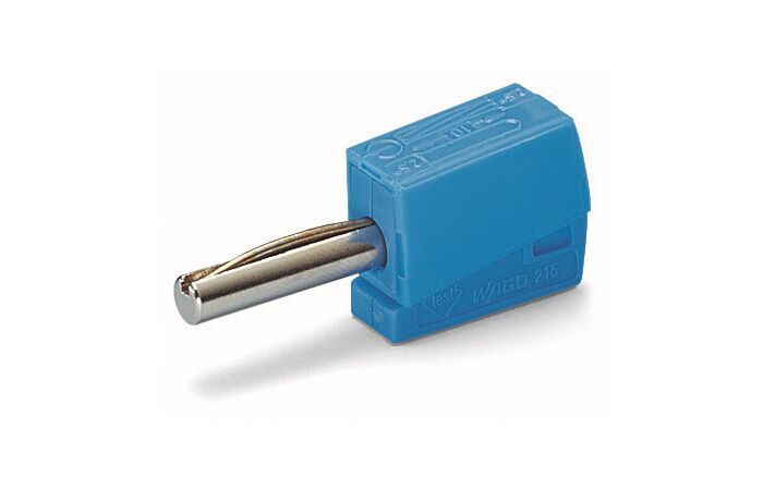 WAGO Konektor 215-711 Banánkový Pro průměr zásuvky 4 mm, modrá