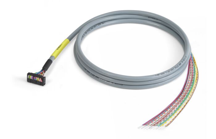 WAGO Kabel 706-100/1300-400 připojovací 20pól.; konektor dle DIN 41651; otevřený konec; délka 2m, průřez vodiče 0,14 mm²; Komponenty UR