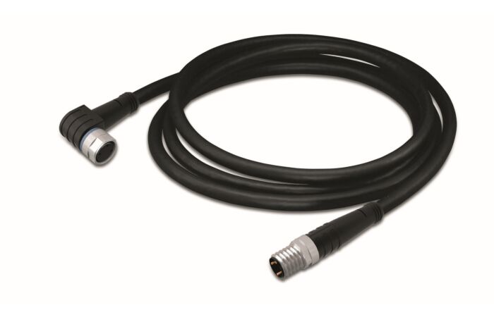 WAGO Kabel 756-5203/030-010 pro senzor / akční člen Zásuvka M8 úhlová Zástrčka M8 přímá 1m