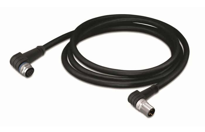 WAGO Kabel 756-5504/030-010 pro senzor / akční člen Zásuvka M12A úhlová Zástrčka M8 úhlová 1m