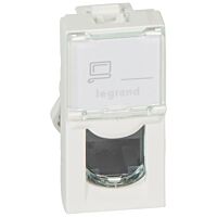 LEGRAND Zásuvka Mosaic 76551 RJ45 UTP C5E, 1 modul, bílá