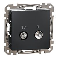 Zásuvka Sedna TV-R průb. 10dB antracit
