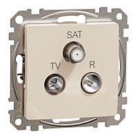 TV-R-SAT zásuvka průběžná 10dB béžová