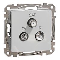 TV-R-SAT zásuvka průběžná 10dB alu