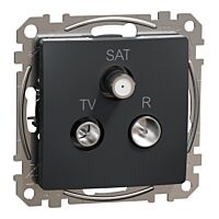 Zásuvka Sedna TV-R-SATprůb.10dB antracit