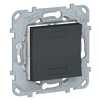 Unica - KNX tlačítko 1-nás., antracit