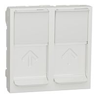 Centrální deska 2xRJ45 S-ONE, 2M, Bílá