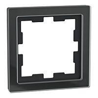 Rámeček D-Life 1násobný sklo Onyx Black