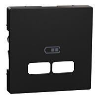 Centr. deska pro USB nabíječky, černá