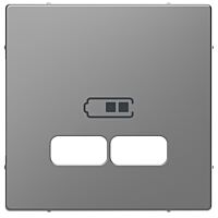 Centr. deska pro USB nabíječky,stainless