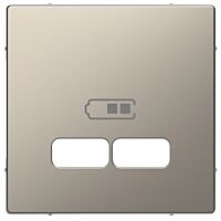 Centr. deska pro USB nabíječky, nikl
