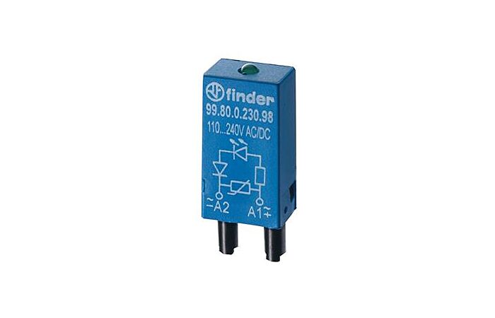 FINDER Modul 99.80.0.230.98, LED+V, 110-240V AC/DC