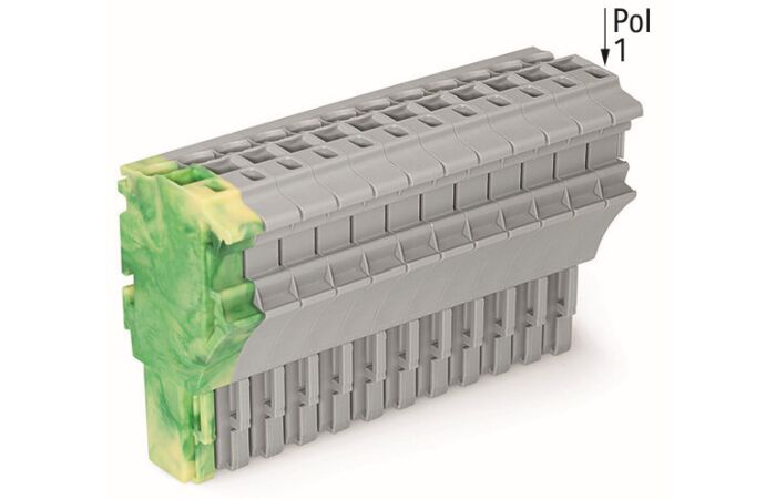 WAGO Svorka 2022-115/000-037 1vodičová pružinová Push-in CAGE CLAMP®, 4 mm², šedá/zelenožlutá
