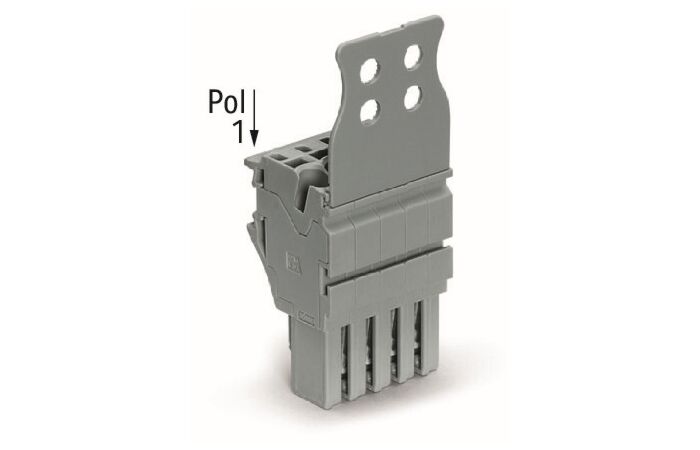 WAGO Svorka 2022-115/137-000 1vodičová pružinová Push-in CAGE CLAMP®, 4 mm², šedá