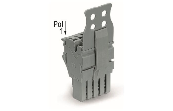 WAGO Svorka 2022-115/147-000 1vodičová pružinová Push-in CAGE CLAMP®, 4 mm², šedá