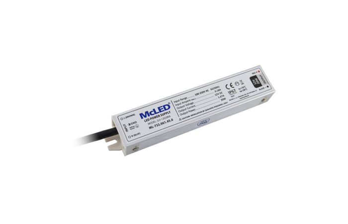 MCLED Napaječ LED   20W 12V/1,67A IP67