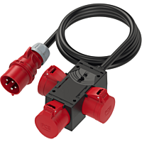 Rozvodnice PCE 3x32A 5P 400V+kabel 1,5m