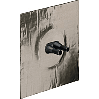 KAISER  Těsnící manžeta ALU-Butyl 150x150x30 mm pro 2 ks vedení průměr 8-12 mm