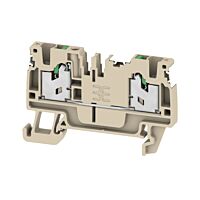 WEIDMÜLLER Svorka S2C 2.5 DL, 2.5 mm² 800 V, 24 A, průchozí, SNAP IN, počet připojení 2, tmavě béžová