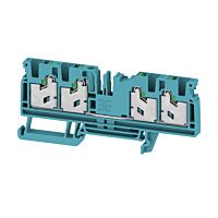 WEIDMÜLLER Svorka S4C 4 BL, 4 mm² 1000 V, 32 A, průchozí, SNAP IN, počet připojení 4, modrá