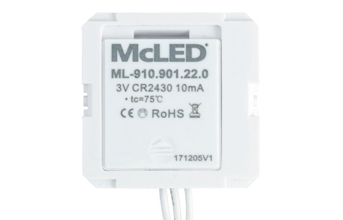 MCLED  Ovladač  RF 1 zóna řízení jasu stmívání do instalační krabičky