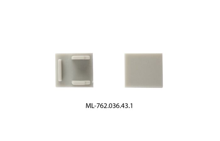 MCLED Koncovka s otvorem pro AG, AR, AS, stříbrná barva, 1ks