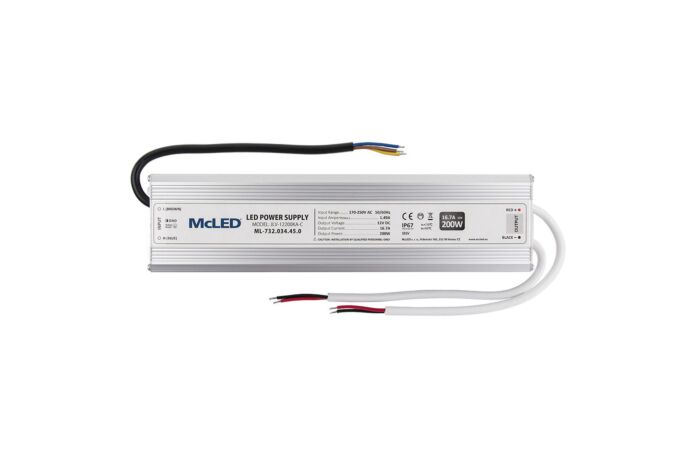 MCLED Napaječ LED  200W 12V/16,67A IP67