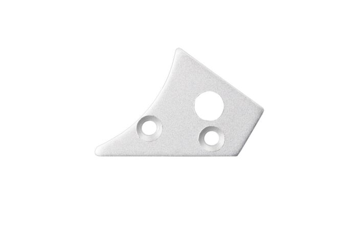 Koncovka pro NK s otvorem stříbrná