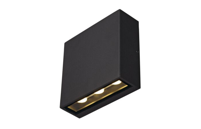 SLV Svítidlo LED BIG QUAD UP/DOWN WL 8,2W 640lm 3000K IP54 antracit