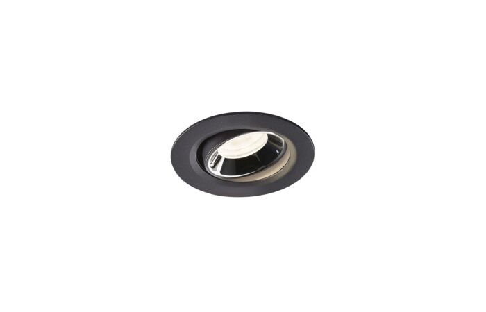 NUMINOS® MOVE XS, zápustné stropní svítidlo černé/chrom 4000 K 40°