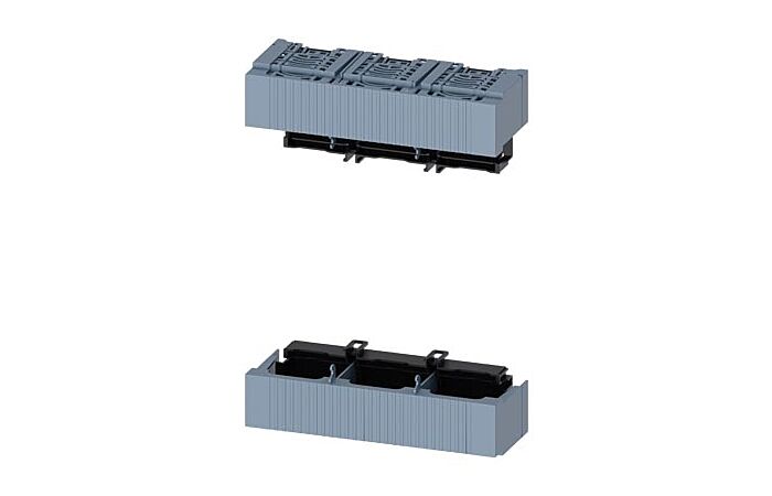 SIEMENS  Kryty připojovacího prostoru velikost 3, pro 3pól. provedení, se zvýšenou ochranou ze zadní strany, sada horní a dolní kryt  typ 3NP1963-1CD00