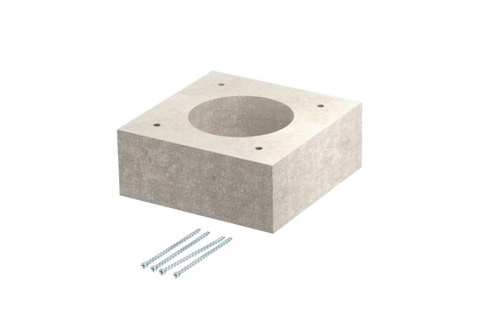 OBO BETTERMANN Rozbočný díl, pro kanály PYROLINE Con, 100x100x40, šedá Odlehčený beton se skleněnými vlákny  typ KAD-10040