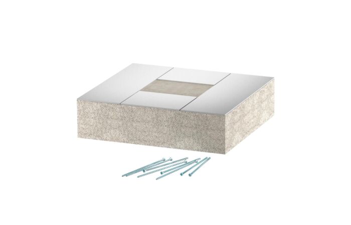 OBO BETTERMANN Koncový díl kanálu, pro PYROLINE Con, 100x80, šedá Odlehčený beton se skleněnými vlákny  typ PLCS E090810