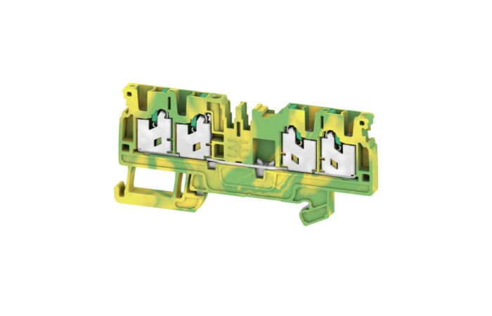 WEIDMÜLLER Svorka S4C 2.5 PE, 2.5 mm² 800 V, 24 A, průchozí, SNAP IN, počet připojení 4, zemnící