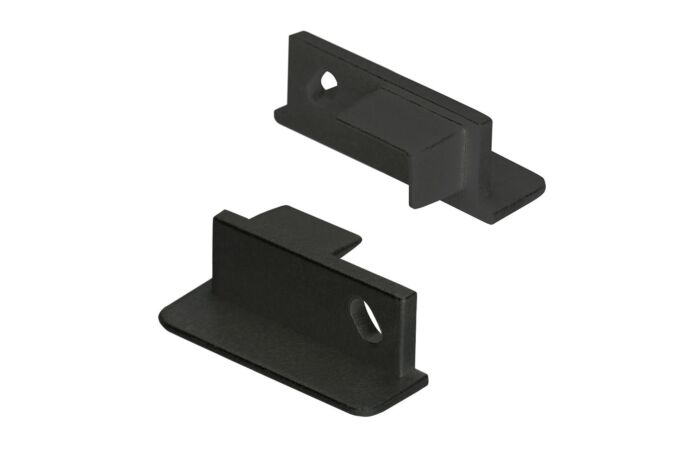 Koncovka pro VE s otvorem, černá, 1ks