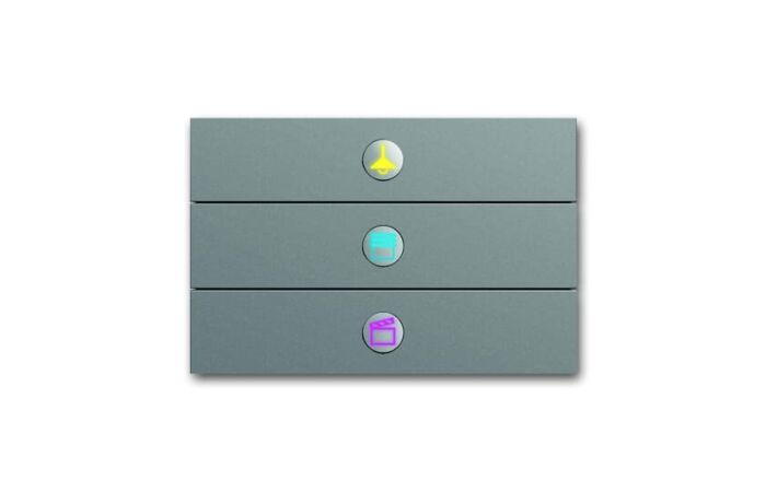 ABB PRION Ovladač 2CKA006310A0122 trojnásobný ušlechtilá ocel, 6342-866-101-500